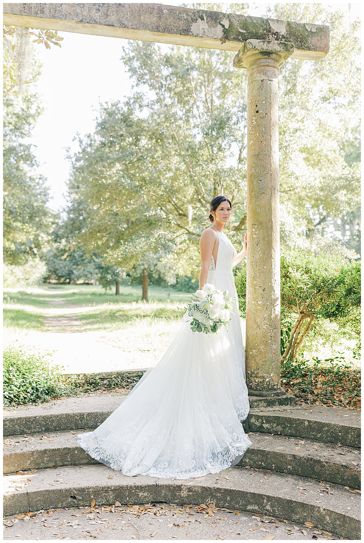 Airlie Gardens Bridal || Abby Rogers Photography